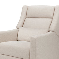 M11286PBEW,Kiwi Plus Power Glider Recliner w/ Power Headrest in Performance Beach Eco-Weave