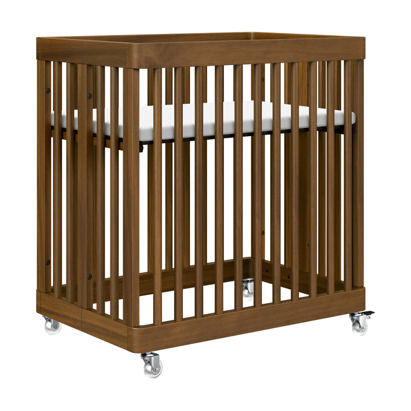 M29880NL,Pogo 8-in-1 Convertible Crib w/All-Stages Conversion Kits in Natural Walnut