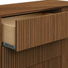 M29816NL,Pogo Tambour Assembled Dresser in Natural Walnut