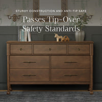 M31416NL,Alouette 7-Drawer Assembled Dresser in Natural Walnut