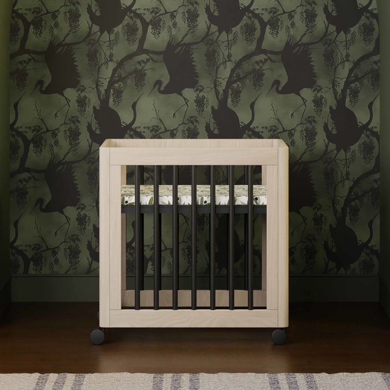 M23401NXB,Yuzu 8-in-1 Convertible Crib w/All-Stages Conversion in Washed Natural/Black