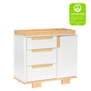 M23423WN,Yuzu 3-Drawer Changer Dresser in White/Natural