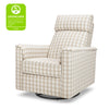 M17183TGH,Willa Deluxe Power Glider Recliner w/Heat&Massage in Tan Gingham
