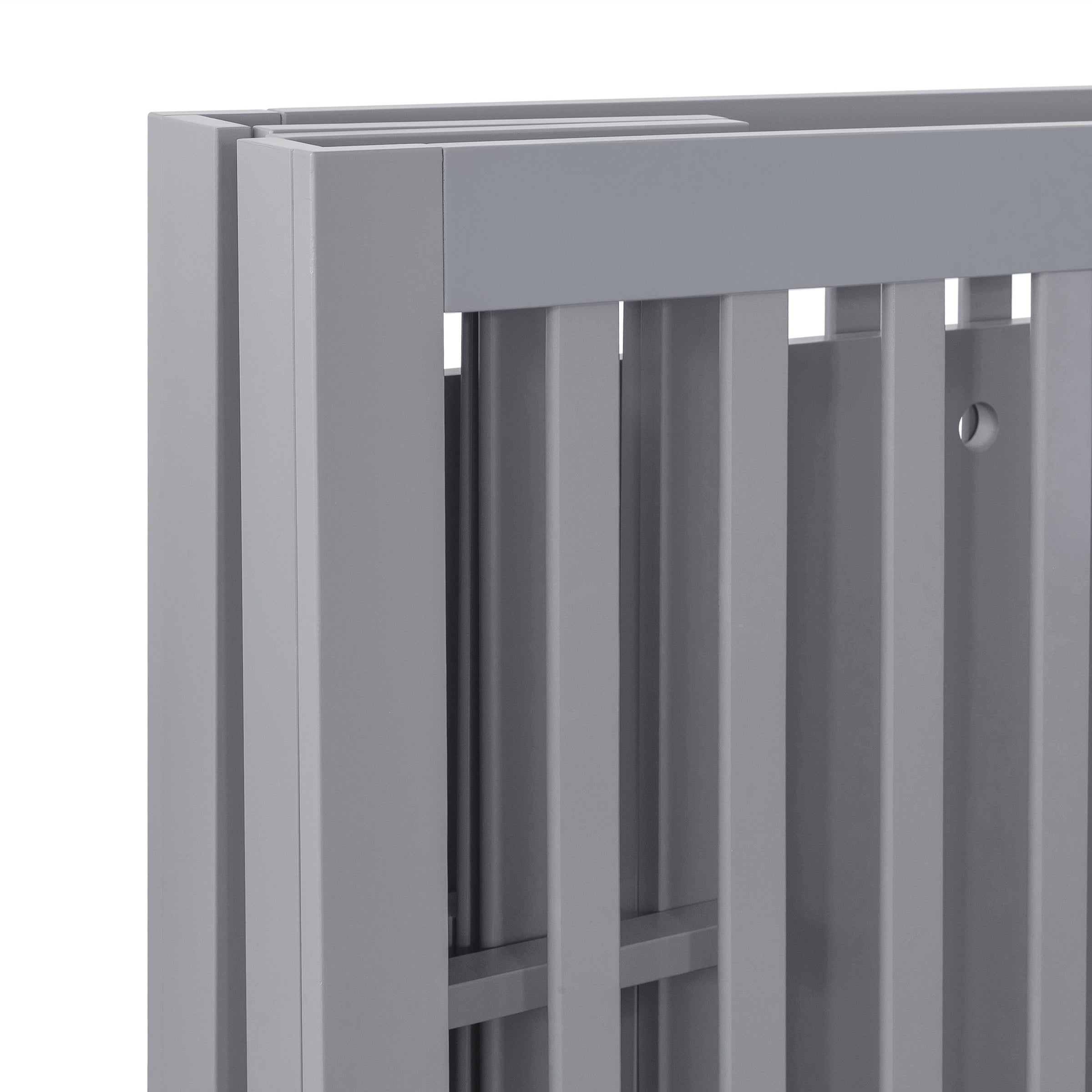 M6698G,Origami Mini Crib in Grey Finish