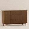 M29816NL,Pogo Tambour Assembled Dresser in Natural Walnut