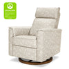 M17186MADB,Willa Plus Power Glider Recliner w/ Power Headrest in Mallow in Ash w/ Dark Wood Base