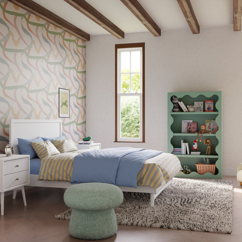 M15996W,Palma Full Bed in White