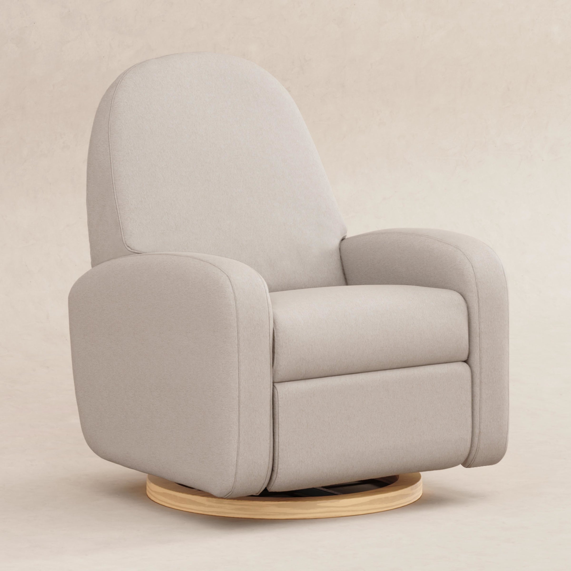 M23188PBEWLB,Nami Glider Recliner w/ Electronic Control and USB in Performance Beach Eco-Weave w/ Light Wood Base