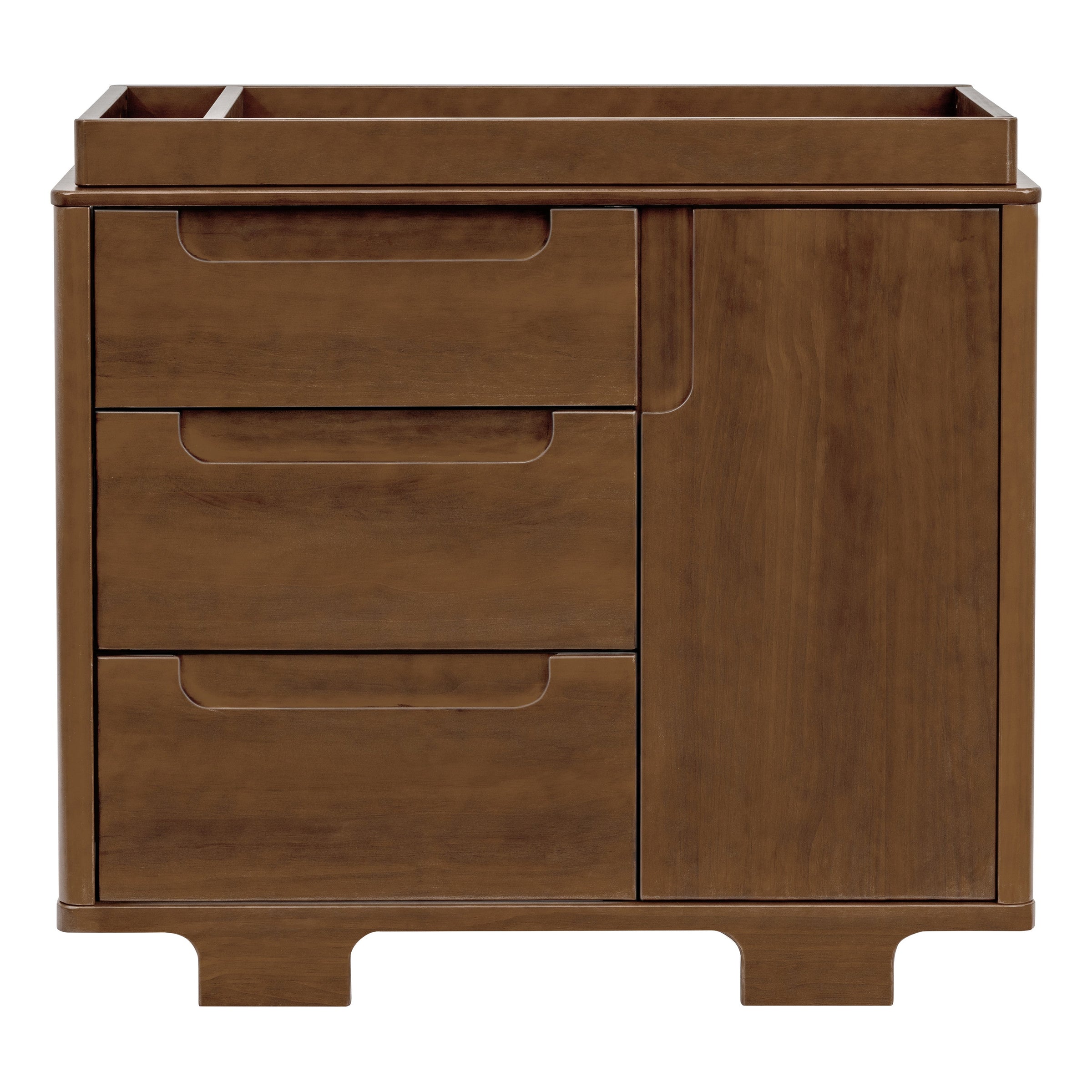 M23423NL,Yuzu 3-Drawer Changer Dresser in Natural Walnut