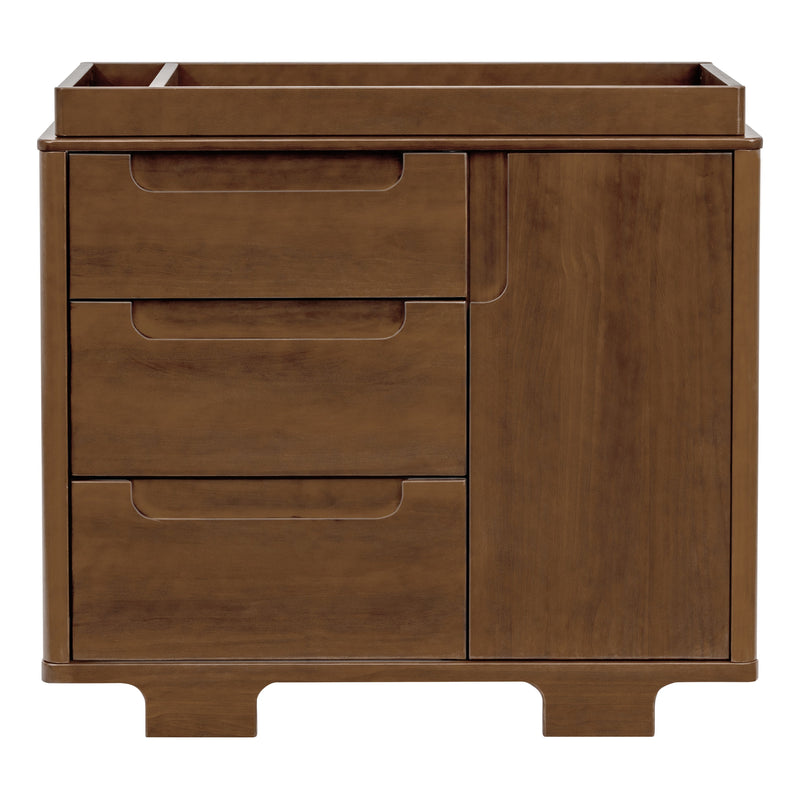 M23423NL,Yuzu 3-Drawer Changer Dresser in Natural Walnut