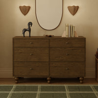 M33316TE,Nate Berkus x Babyletto Astre 6-Drawer Dresser in Toffee