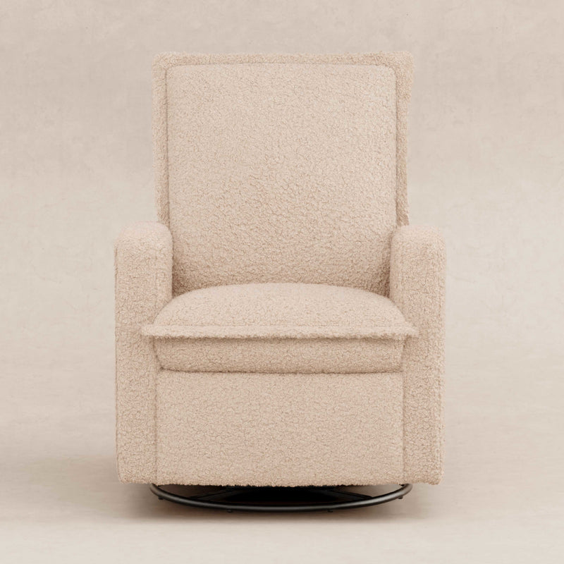 M20977CSG,Cali Flange Gliding Swivel Recliner in Chai Shearling