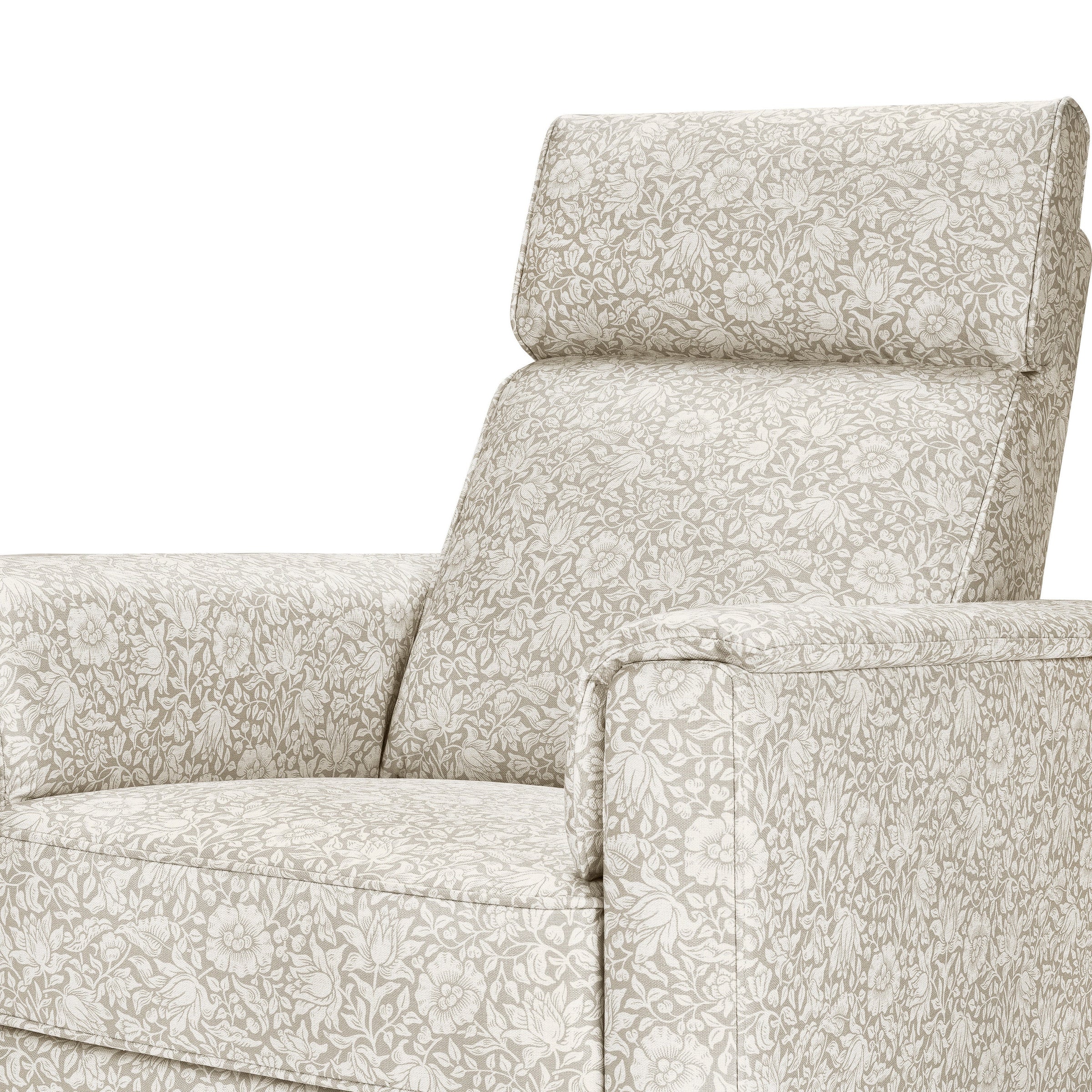 M17186MADB,Willa Plus Power Glider Recliner w/ Power Headrest in Mallow in Ash w/ Dark Wood Base