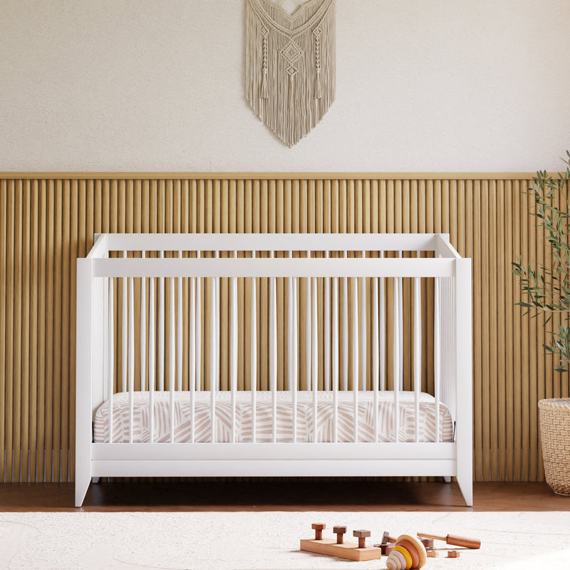 M10301W,Sprout 4-in-1 Convertible Crib w/Toddler Bed Conversion Kit in White Finish