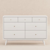 M15916RW,Palma 7-Drawer Double Dresser  Assembled in Warm White