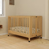 M6601HY,Maki Full-Size Folding Crib w/ Toddler Bed Conversion Kit in Honey