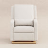 M23085PCMEWLB,Sigi Glider Recliner w/ Electronic Control and USB in Performance Cream Eco-Weave w/Light wood base