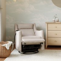 M11283PBEW,Kiwi Deluxe Power Glider Recliner w/Heat&Massage in Performance Beach Eco-Weave