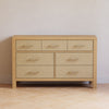 M24816HYPSEW,Eloise 7-Drawer Assembled Dresser in Honey & Performance Sand Eco-Weave