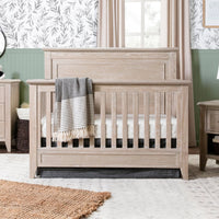 M24401SDB,Beckett Rustic 4-in-1 Convertible Flat Top Crib in Sandbar