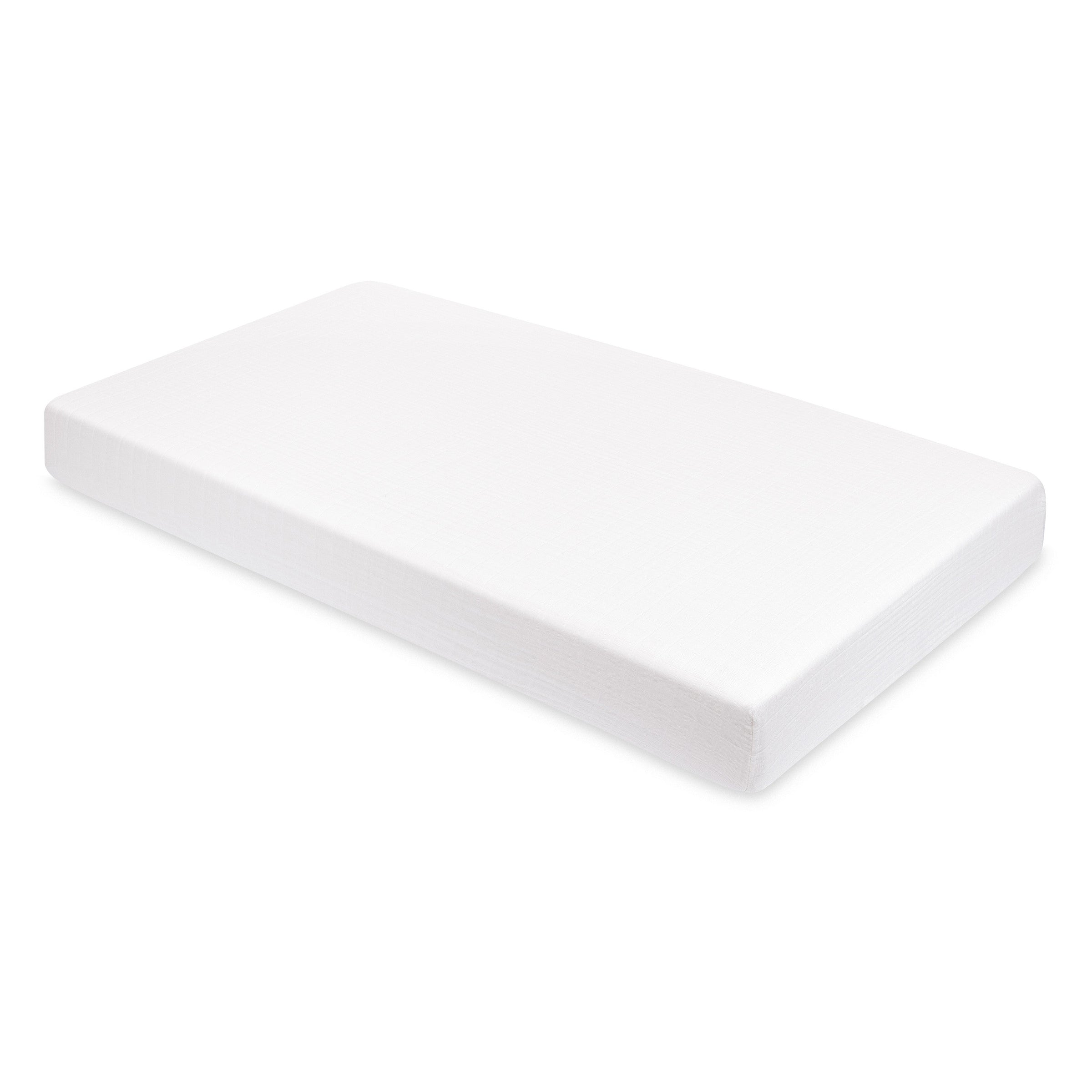 T29435,Plain White Muslin Crib Sheet in GOTS Certified Organic Cotton