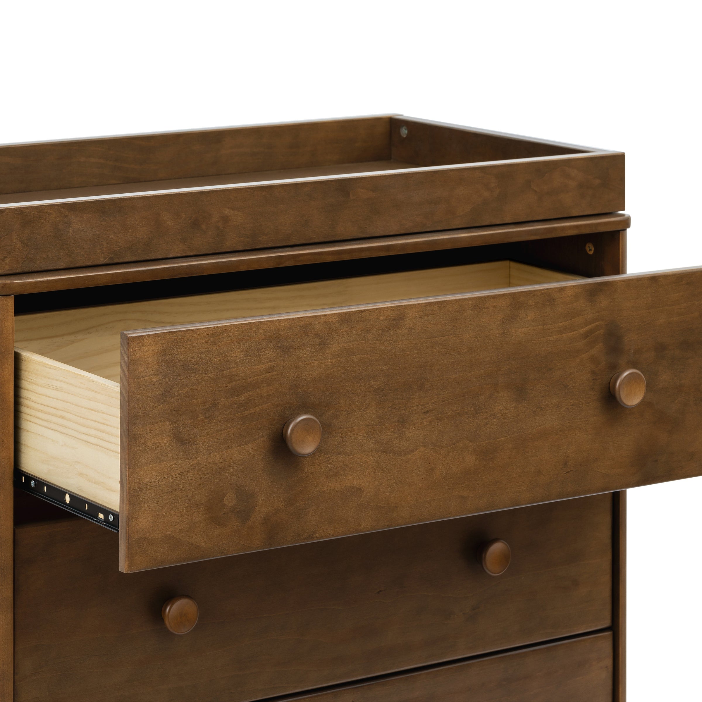 M9023NL,Lolly 3-Drawer Changer Dresser in Natural Walnut