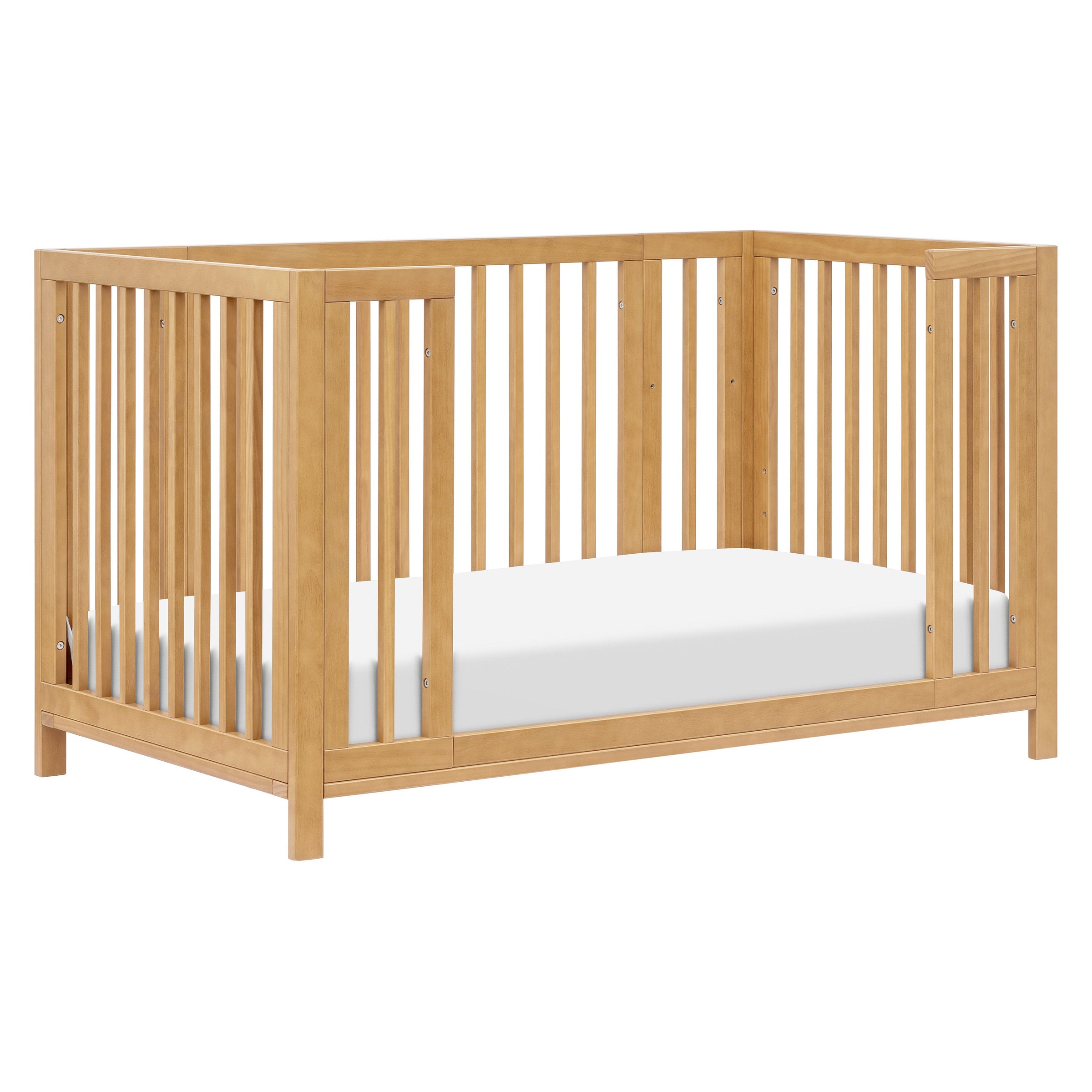 M30880HY,Rolli 9-in-1 Convertible All-Stages?? Crib w/ Bassinet & Toddler Bed Kits in Honey