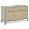 M24816FSPSEW,Eloise 7-Drawer Assembled Dresser in French Sage and Performance Sand Eco-Weave
