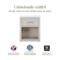 B26460WDF,Hemsted Nightstand  Assembled in White Driftwood