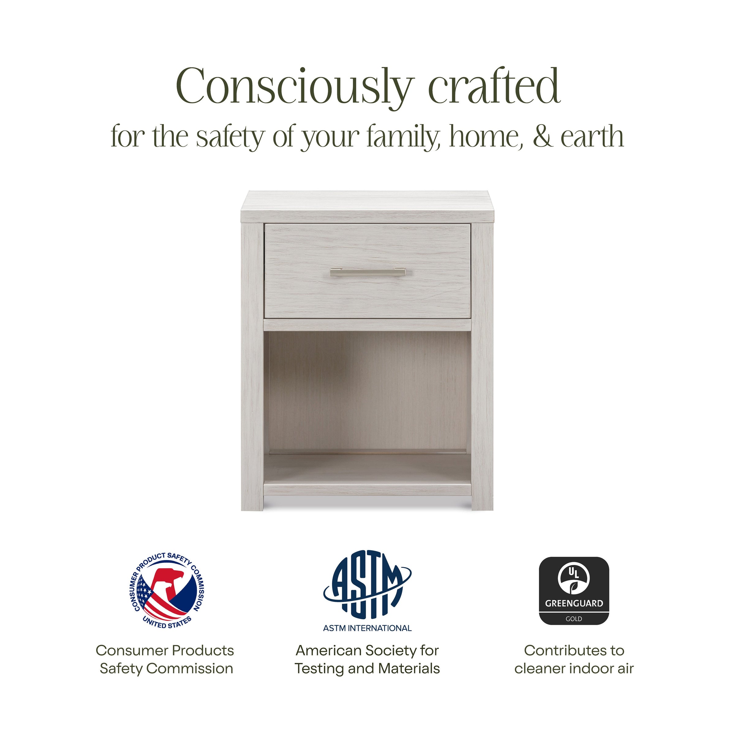 B26460WDF,Hemsted Nightstand  Assembled in White Driftwood