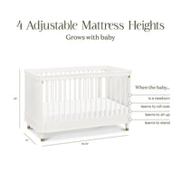 B14301RW,Tanner 3-in-1 Convertible Crib in Warm White