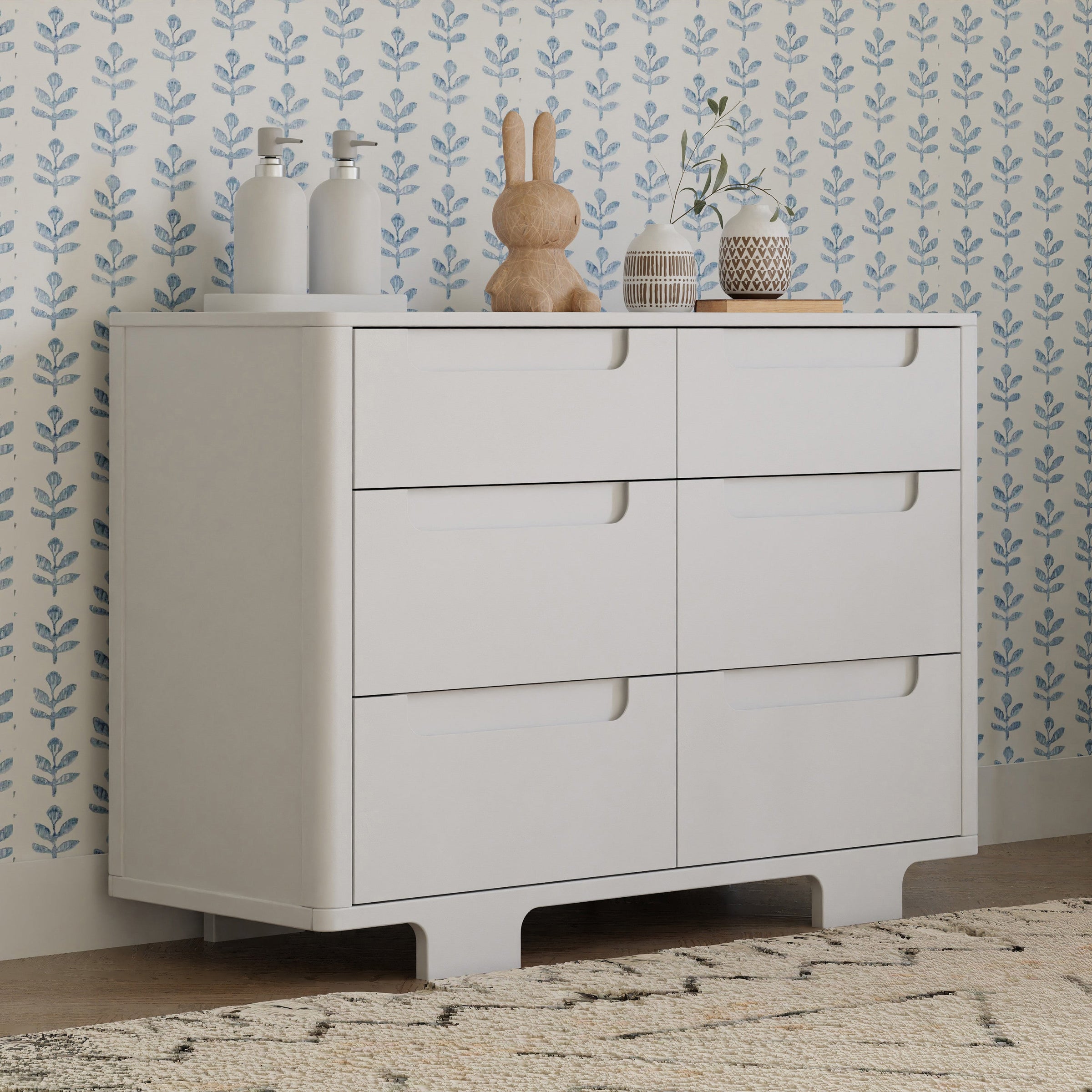 M23426W,Yuzu 6-Drawer Dresser in White