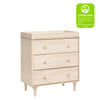 M9023NX,Lolly 3-Drawer Changer Dresser w/Removable Changing Tray in Washed Natural