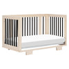 M23401NXB,Yuzu 8-in-1 Convertible Crib w/All-Stages Conversion in Washed Natural/Black