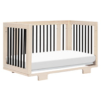 M23401NXB,Yuzu 8-in-1 Convertible Crib w/All-Stages Conversion in Washed Natural/Black