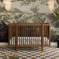 M29880NL,Pogo 8-in-1 Convertible Crib w/All-Stages Conversion Kits in Natural Walnut