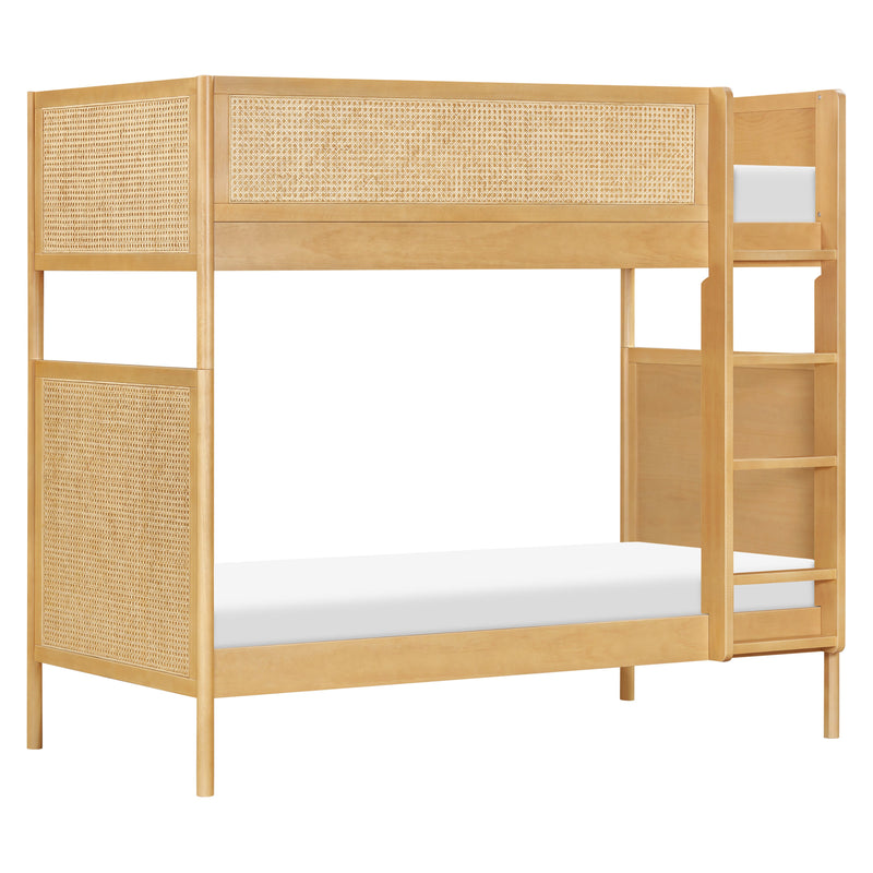 M25994HYNC,Bondi Cane Convertible Bunk Bed in Honey with Natural Cane
