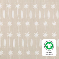 T27035,Beach Bum Muslin Crib Sheet in GOTS Certified Organic Cotton