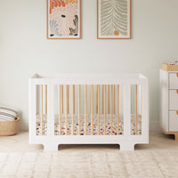 M23401WN,Yuzu 8-in-1 Convertible Crib w/All-Stages Conversion Kits in White/Natural
