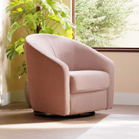 M5887BPV,Madison Swivel Glider in Blush Pink Velvet