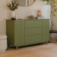 M29816OL,Pogo Tambour Assembled Dresser in Olive