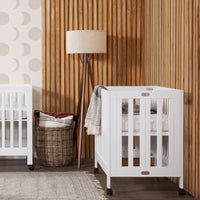 M6698W,Origami Mini Crib in White Finish