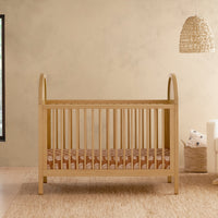 M25601HYNC,Bondi Cane 3-in-1 Convertible Crib w/Toddler Bed Kit in Honey with Natural Cane