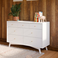 M15916W,Palma 7-Drawer Double Dresser  Assembled in White