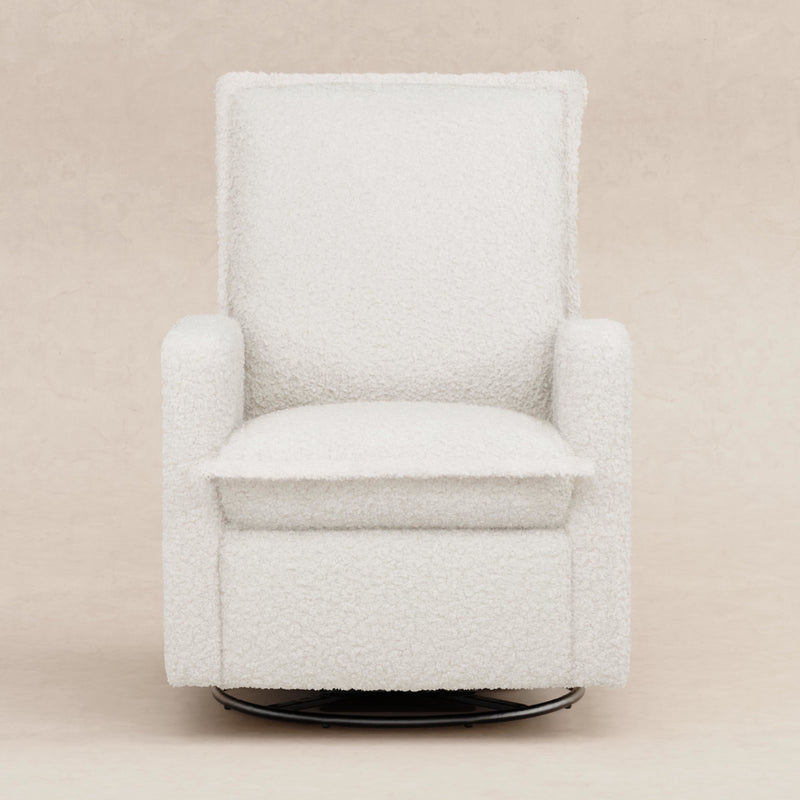 M20977CMSG,Cali Flange Gliding Swivel Recliner in Cream Shearling