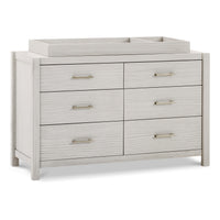 B26416WDF,Hemsted 6-Drawer Assembled Dresser in White Driftwood