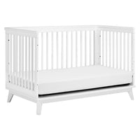 M5801W,Scoot 3-in-1 Convertible Crib w/Toddler Bed Conversion Kit in White
