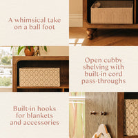 M33314TE,Nate Berkus x Babyletto Astre Assembled Bookcase in Toffee