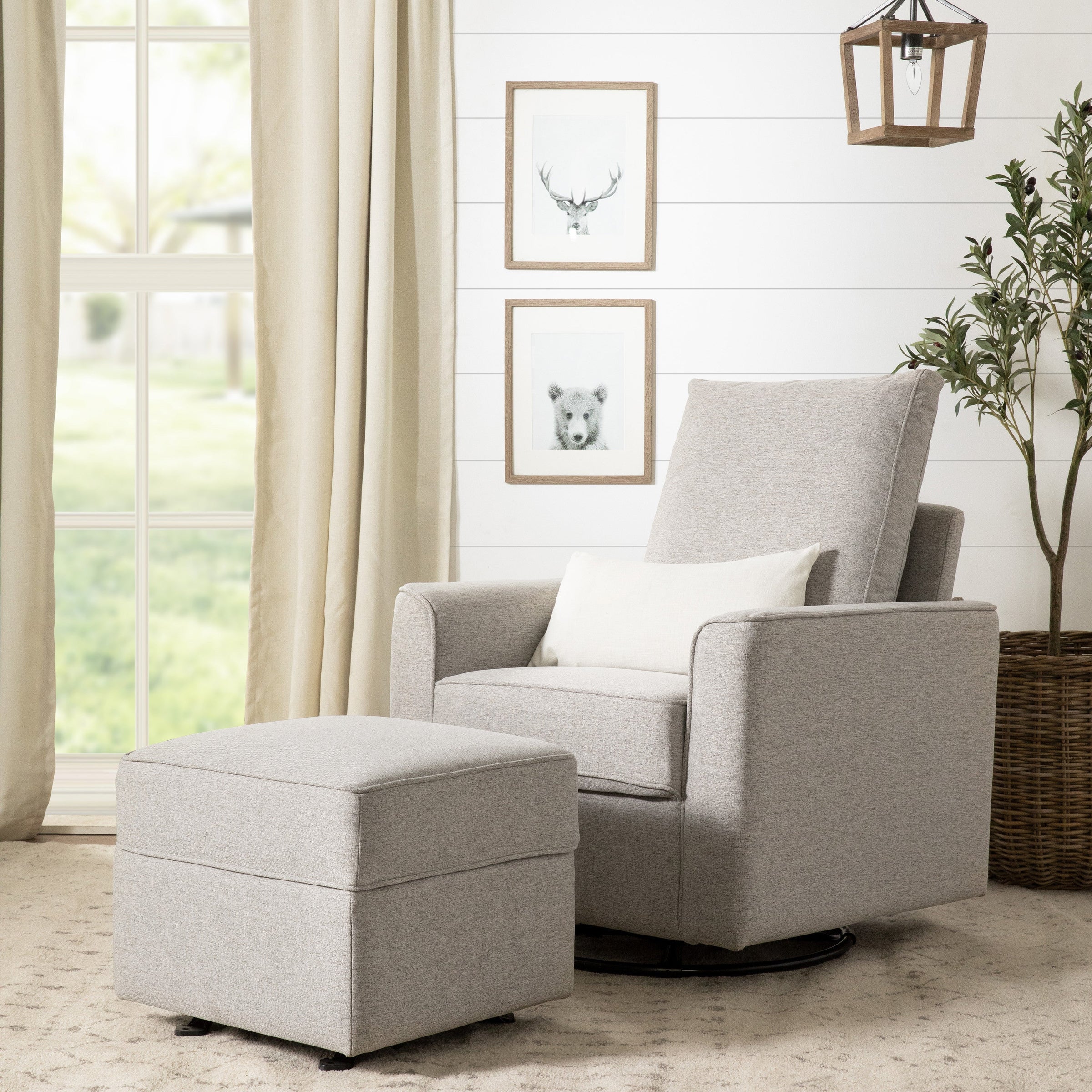 M17285PGEW,Willa/Alden Gliding Ottoman in Performance Grey Eco-Weave