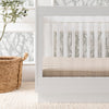 M8601KW,Harlow 3-in-1 Convertible Crib w/Toddler Bed Conversion Kit in White/Acrylic